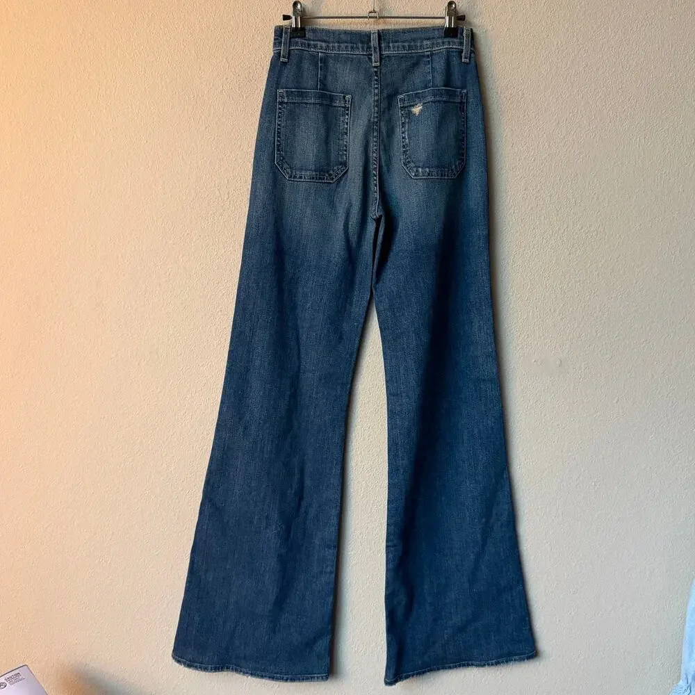 Nili Lotan Florence Wide Leg Jeans in Classic Wash Size 25 - Picture 3 of 7